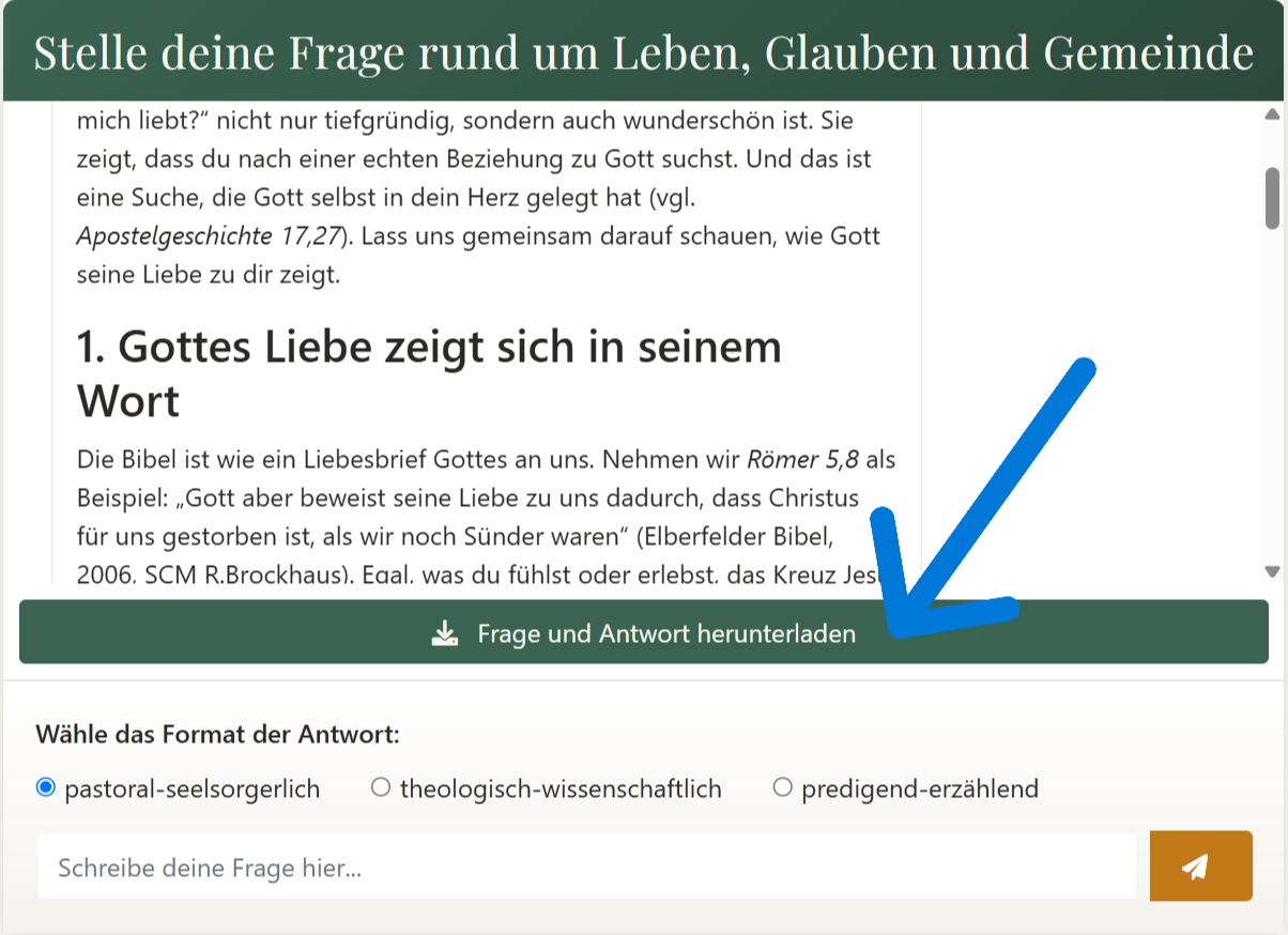 How-to Antwort nutzen